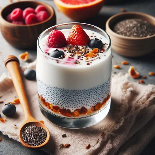 Panna cotta au yaourt grec et graines de chia : dessert équilibré et nutritif, en harmonie avec notre approche corps-esprit à Arles. Cette douceur probiotique et riche en oméga-3 soutient notre philosophie de bien-être holistique, parfaite après une séance de méditation ou un massage relaxant en Provence.